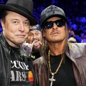 Kid Rock at UFC 309 Dark Gothic MAGA hat