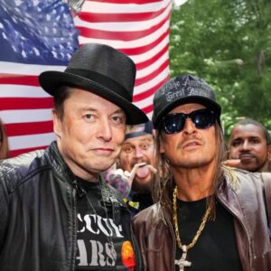 Kid Rock at UFC 309 Dark Gothic MAGA hat