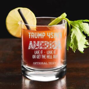 Live It Love It America Trump 45/47 Glass