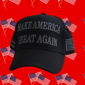 MAGA Never Surrender Black Baseball Cap