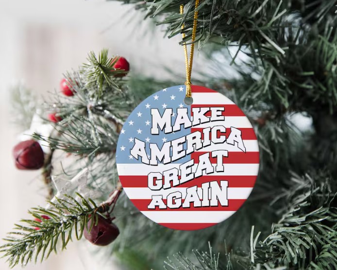 Make America Great Again Flag Ornament