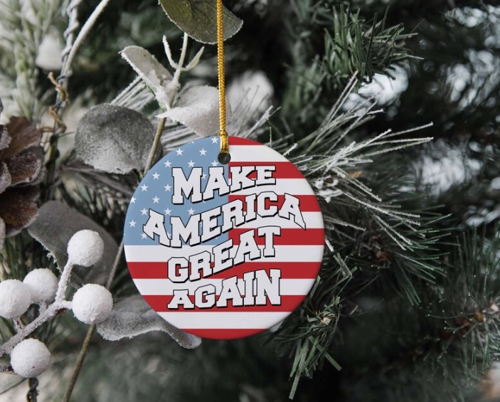 Make America Great Again Flag Ornament