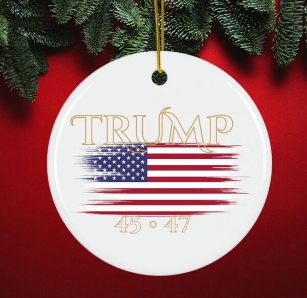 Make Christmas Great Again 45-47 Ornament