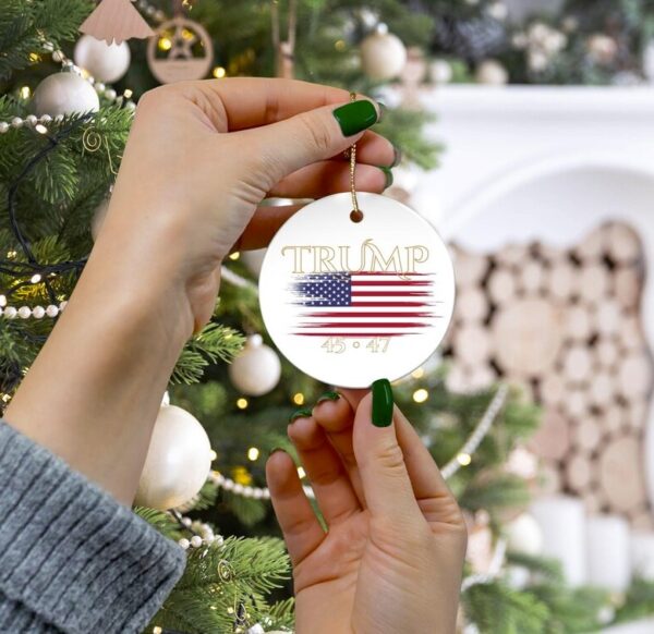 Make Christmas Great Again 45-47 Ornament