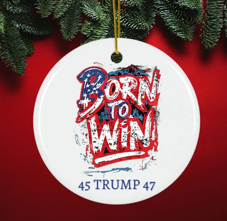 Make Christmas Great Again Ornament Funny Trump Gift