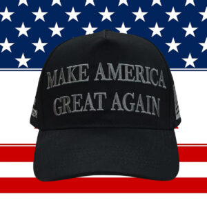 Never Surrender Black MAGA Dad Hat