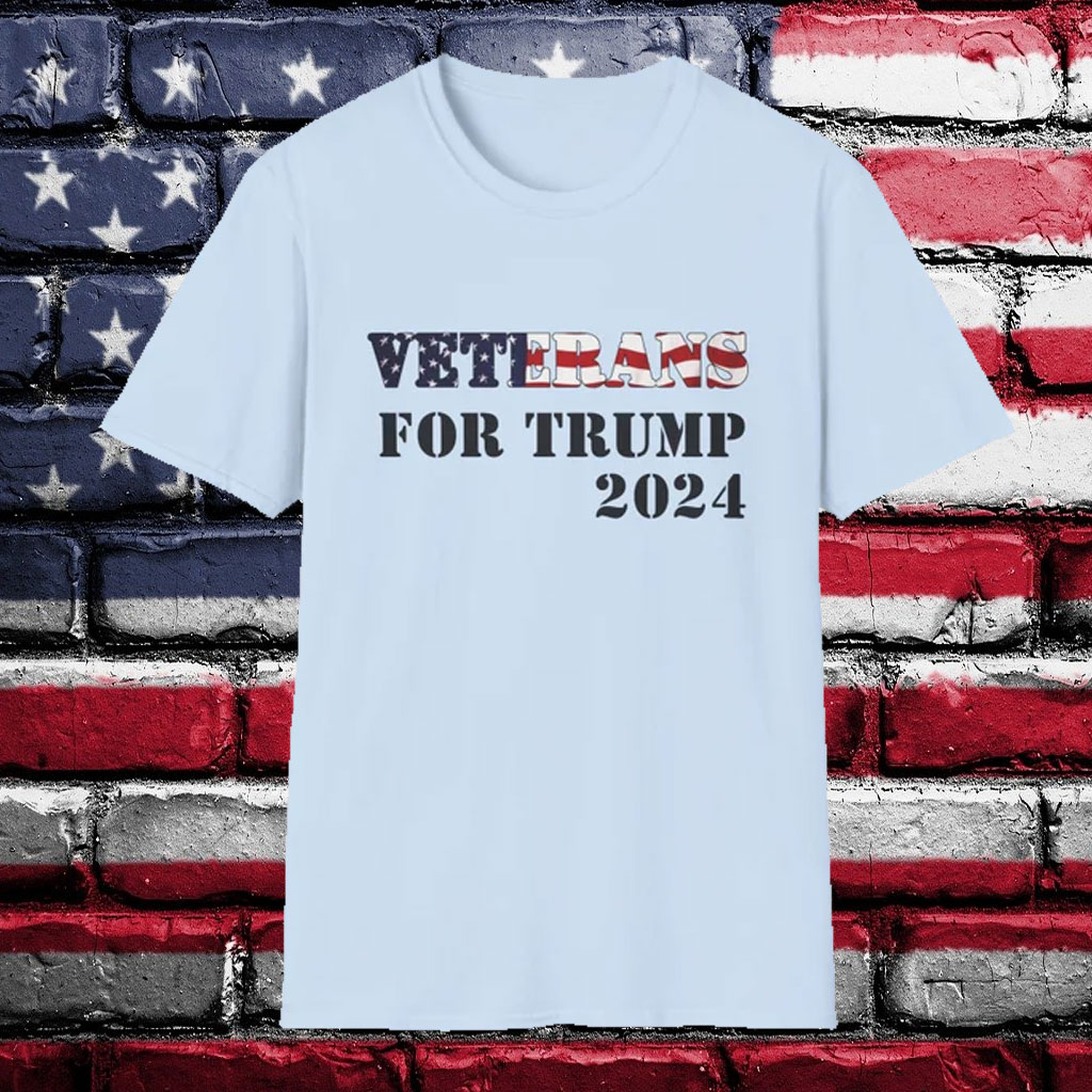 Official Veterans for Trump 2024 T-Shirt