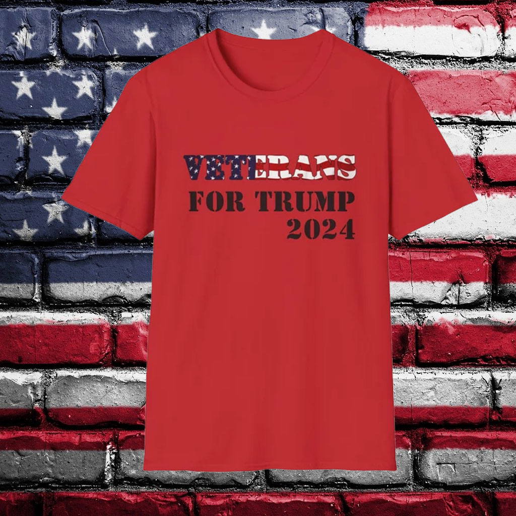 Official Veterans for Trump 2024 T-Shirt