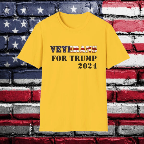 Official Veterans for Trump 2024 T-Shirt