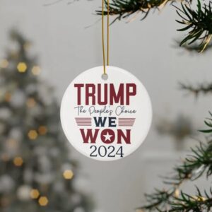 Patriotic MAGA Keepsake Trump Christmas, Trump 2024 ornament