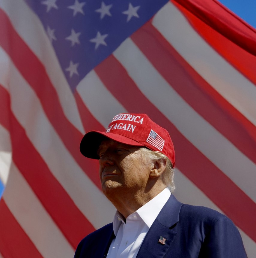 President Trump Red MAGA 45-47 Hat