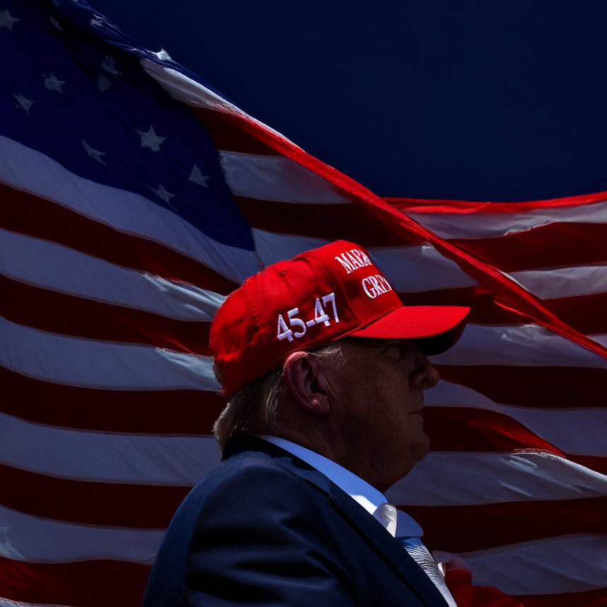 President Trump Red MAGA 45-47 Hat
