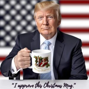 Santa Claus Trump Mug, Trump Christmas Mug