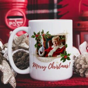 Santa Claus Trump Mug, Trump Christmas Mug