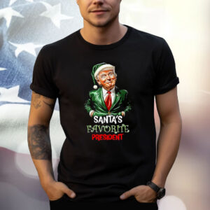 Santa's Favorite President Funny Santa Trump 2024 Christmas T-Shirt