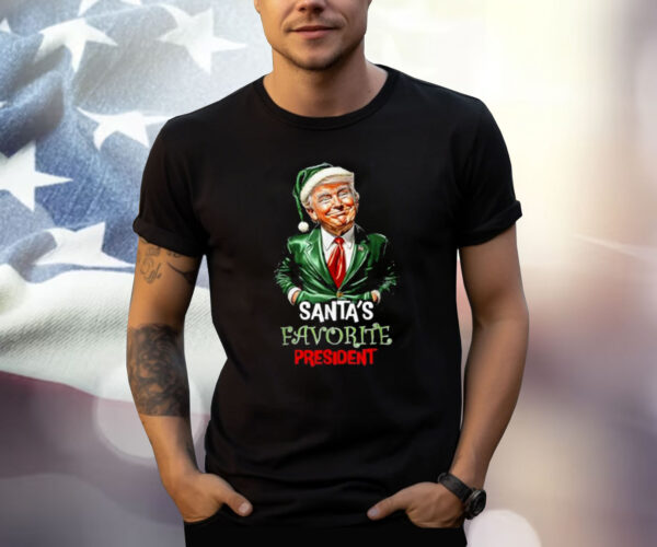 Santa's Favorite President Funny Santa Trump 2024 Christmas T-Shirt