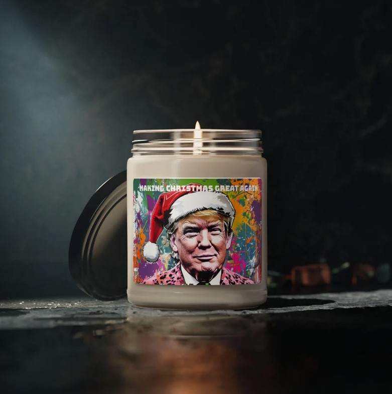 TRUMP Making Christmas Great Again Candle