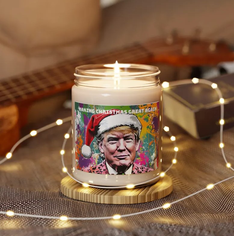 TRUMP Making Christmas Great Again Candle