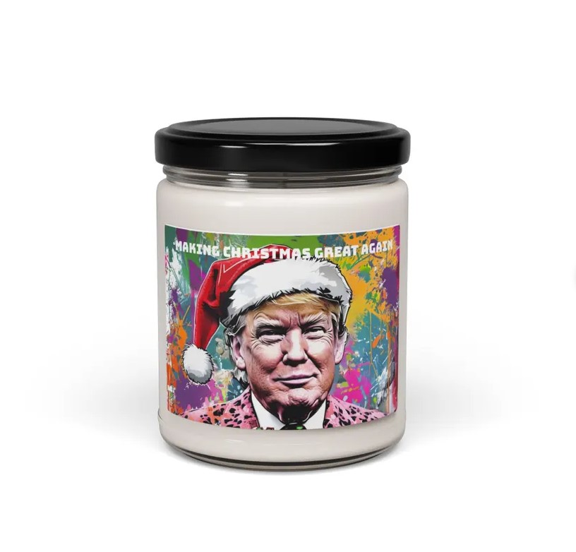 TRUMP Making Christmas Great Again Candle