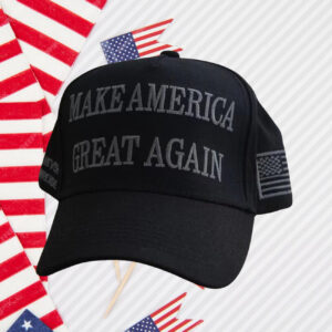 TRUMP NEVER SURRENDER BLACK MAGA Baseball Cap
