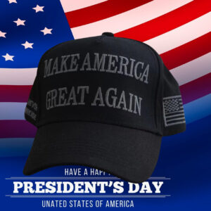 TRUMP NEVER SURRENDER BLACK MAGA Distressed Dad Hat