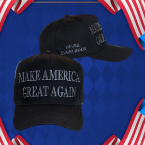 TRUMP NEVER SURRENDER BLACK MAGA Hat To Stand Against This Injustice!