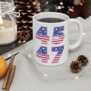 TRUMP Vance Wins 2024 White Ceramic Mug