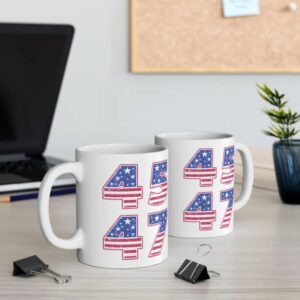 TRUMP Vance Wins 2024 White Ceramic Mug