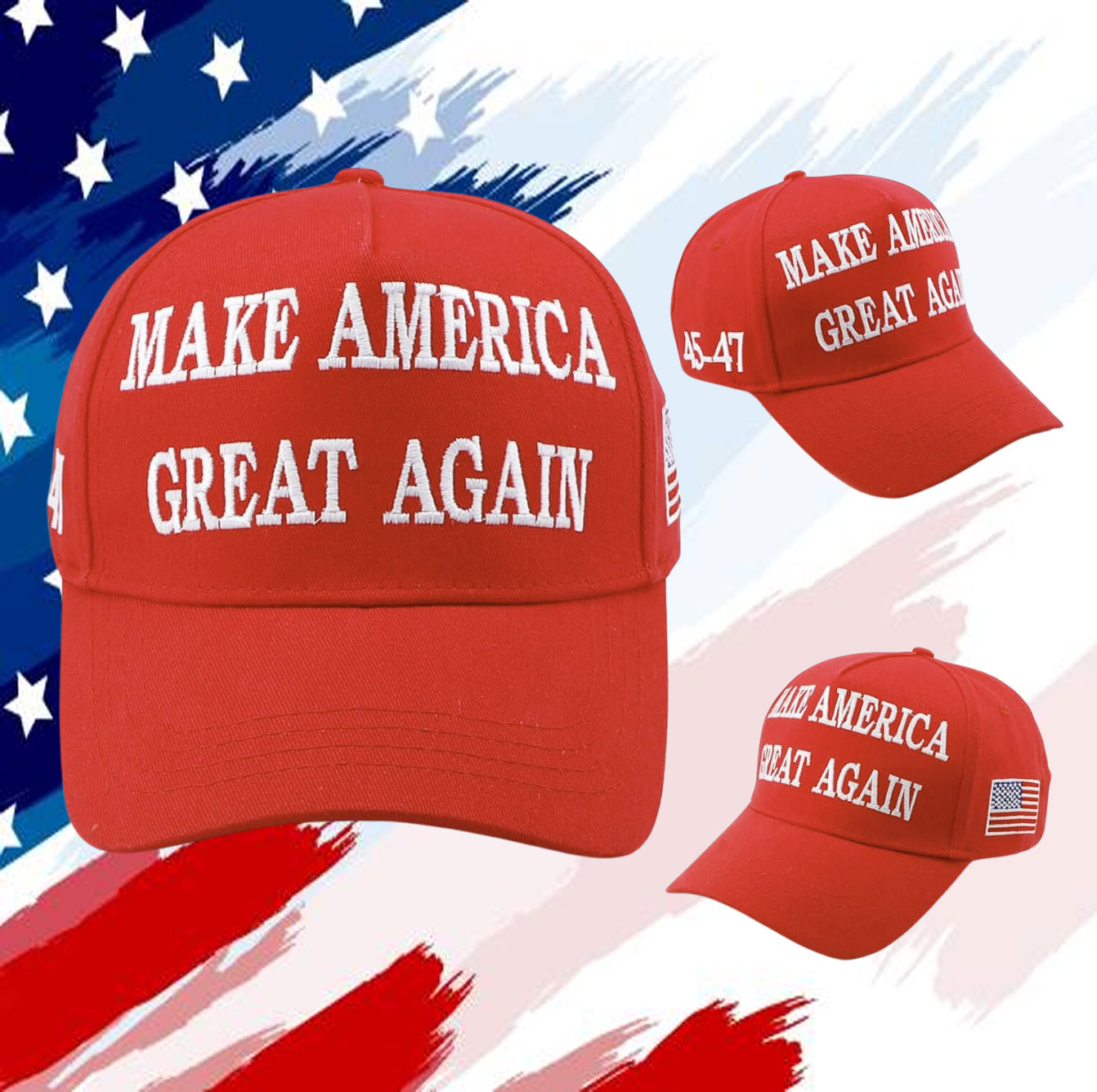 TRUMP WON AGAIN 45-47 HAT