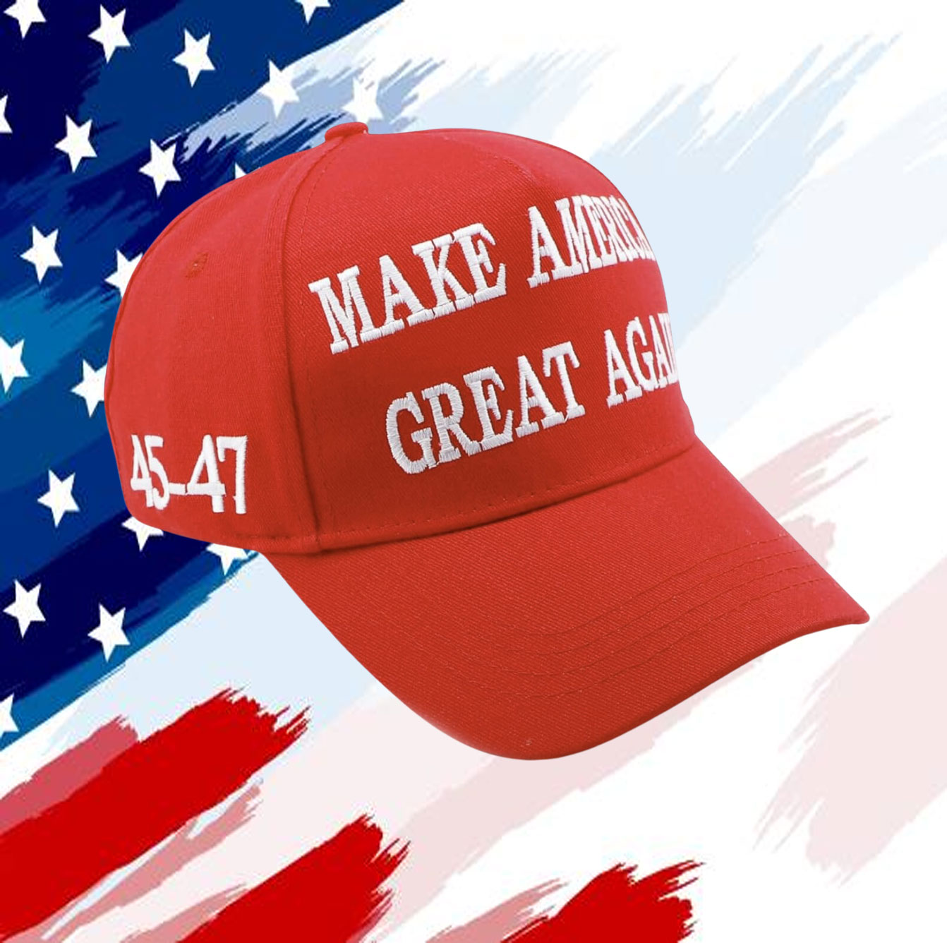 TRUMP WON AGAIN 45-47 HAT