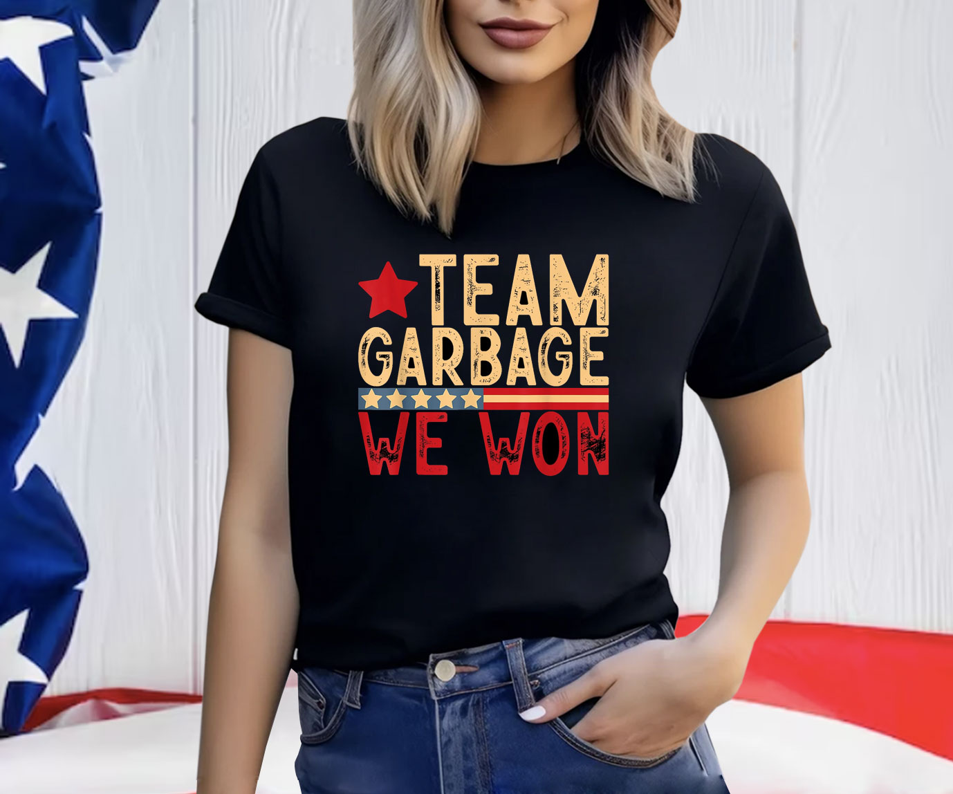 Team Garbage We Won Team Garbage For Trump 2024 Elections Shirt