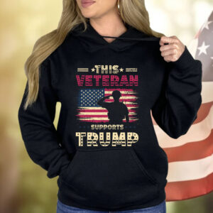 This Veteran Supports Trump 2024 American Flag Shirt