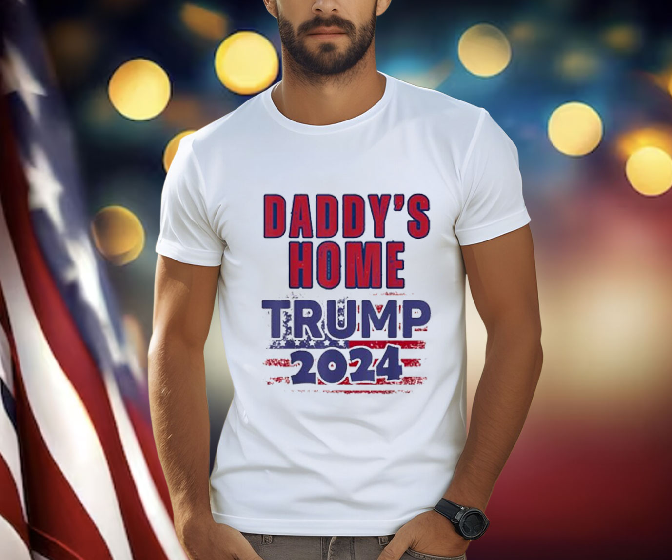 Trump 2024 Because Winning Is Timeless Daddy's Home T-Shirt