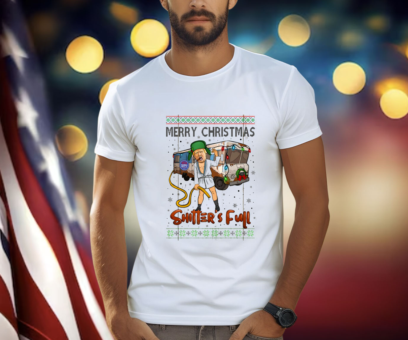 Trump 2024 Merry Christmas Shitter’s Full Shirt