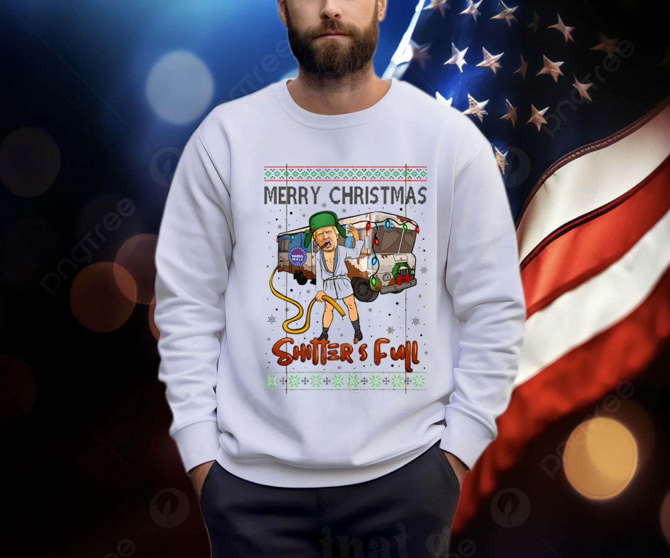 Trump 2024 Merry Christmas Shitter’s Full Shirt