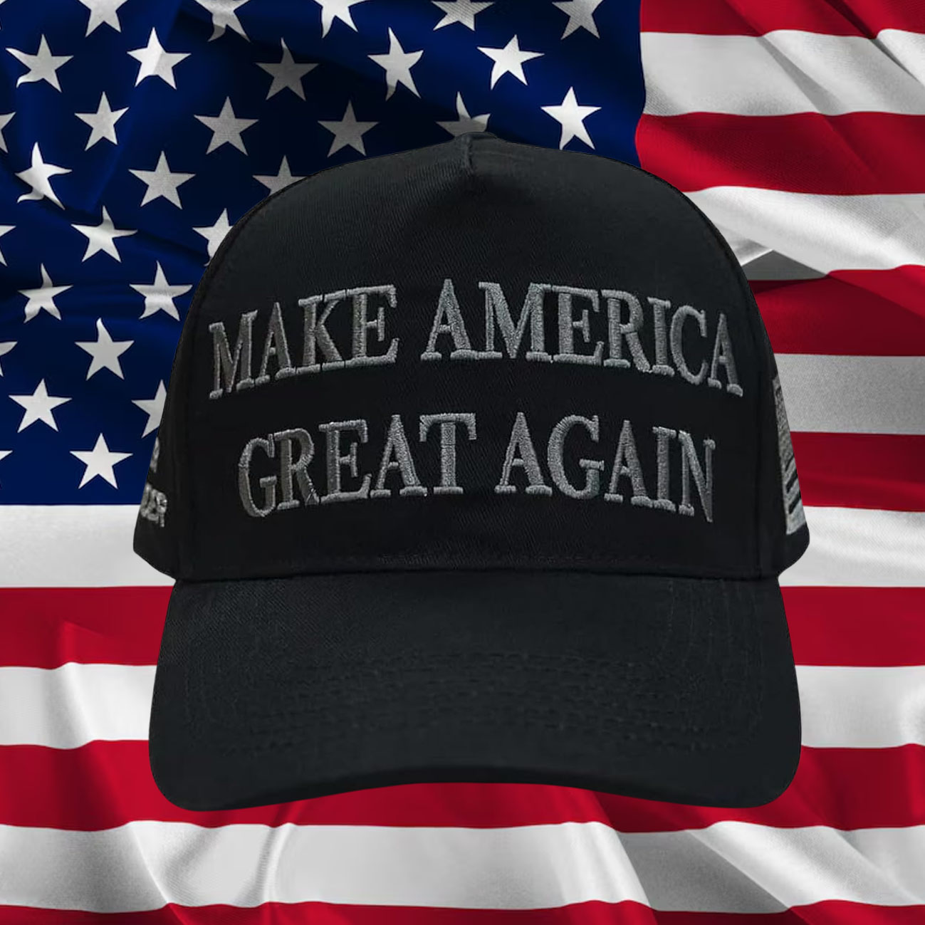 Trump 2024 Never Surrender Black MAGA Cap