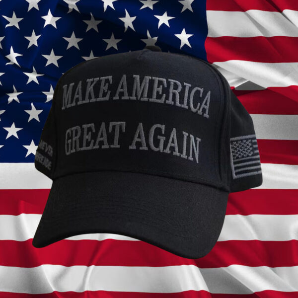 Trump 2024 Never Surrender Black MAGA Cap