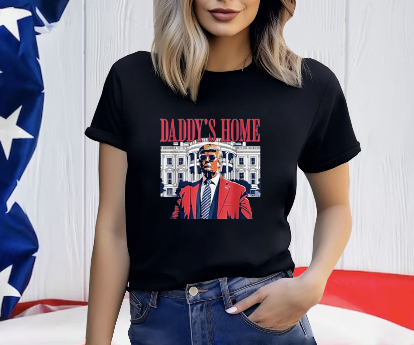 Trump 2024 Take America Back Daddy's Home Trump 2024 T-Shirt