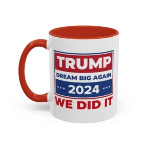 Trump 2024 Victory Mug Dream Big Again 45-47 Victory