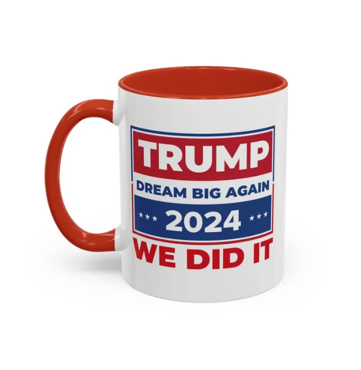 Trump 2024 Victory Mug Dream Big Again 45-47 Victory