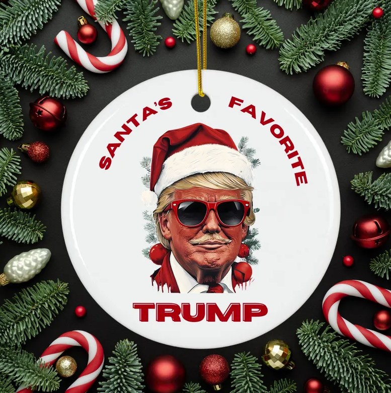 Trump Christmas, Make Christmas Great Again Ornament