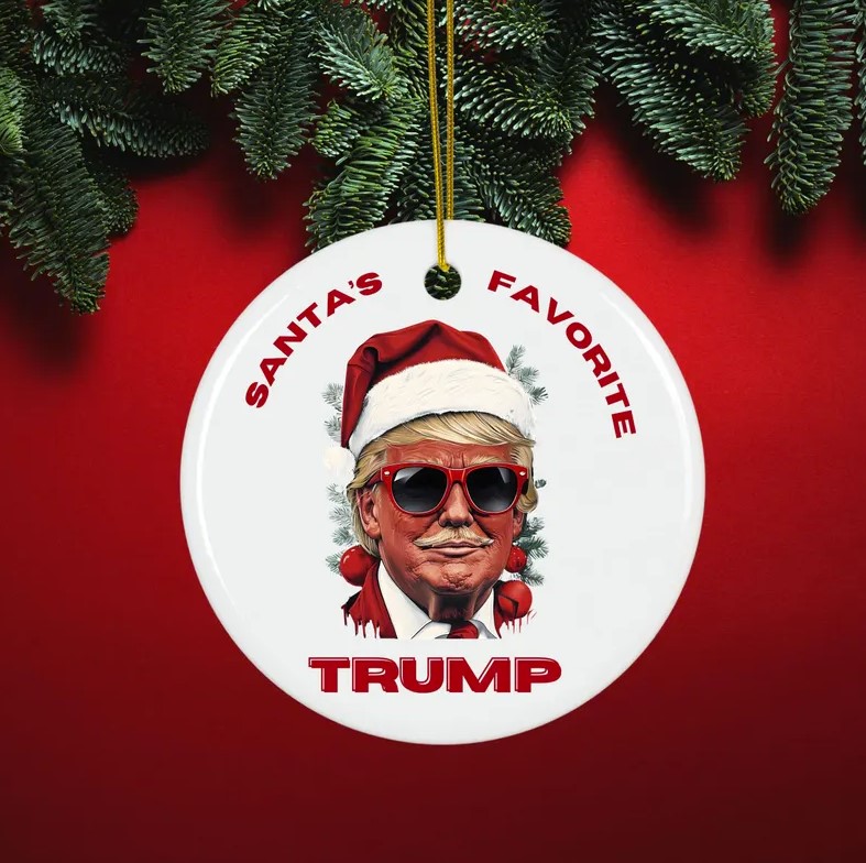 Trump Christmas, Make Christmas Great Again Ornament