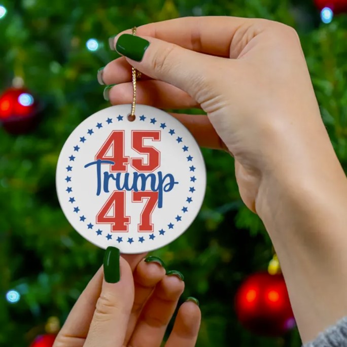 Trump Christmas Ornament Trump 45 47