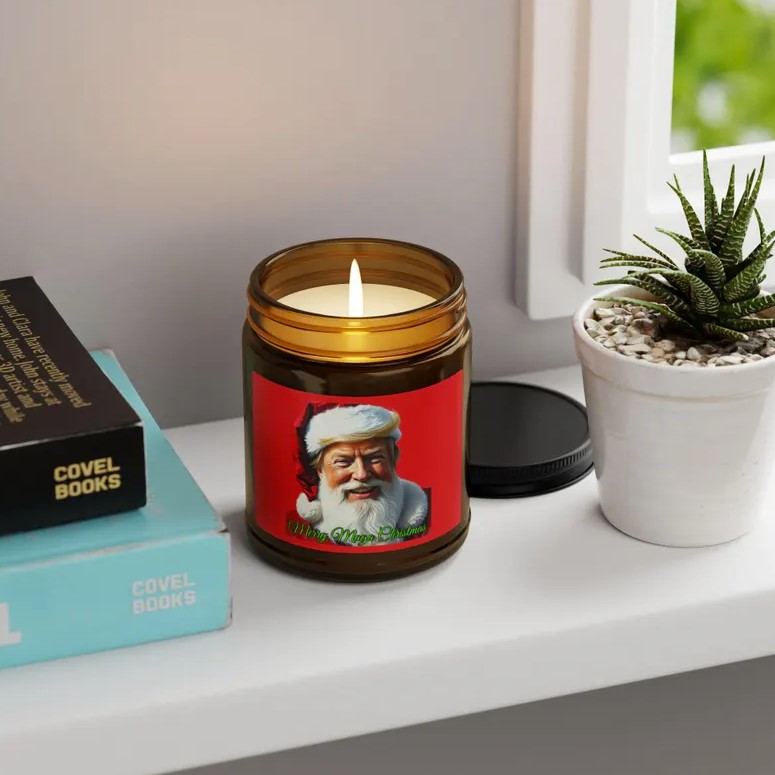 Trump Claus Merry Maga Christmas Scented Christmas Warmth Candle