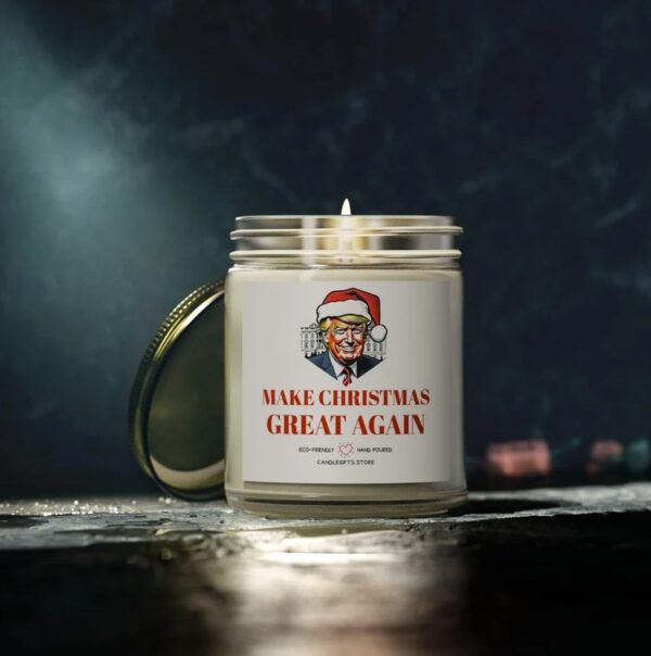 Trump Election 2024 Winner Make Christmas Great Again Candle