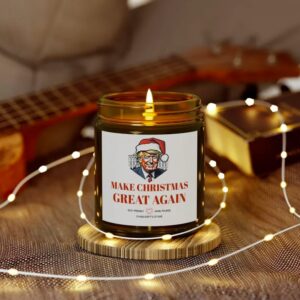 Trump Election 2024 Winner Make Christmas Great Again Candle