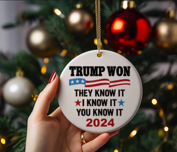 Trump Election Result Won Ornament