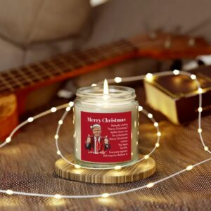 Trump Gift Candle, Merry Christmas, Funny Trump Christmas Gift