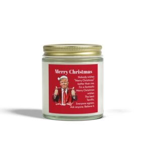 Trump Gift Candle, Merry Christmas, Funny Trump Christmas Gift