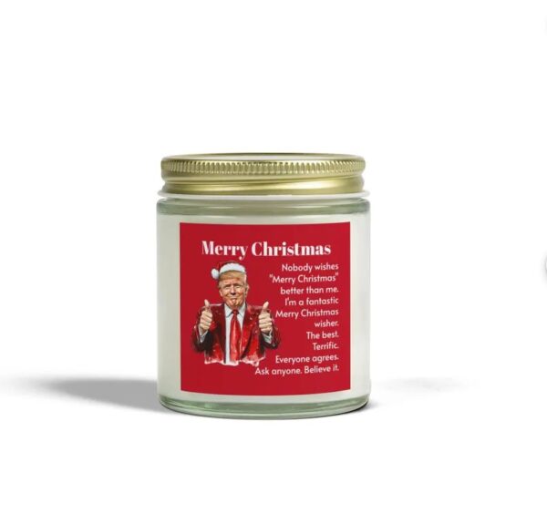 Trump Gift Candle, Merry Christmas, Funny Trump Christmas Gift